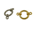 Novelty Design Metal Zinc Alloy Buckle Ring Button